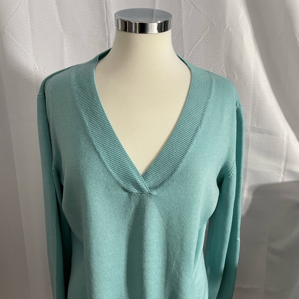 New York & Company V Neck Soft Sweater Size XL